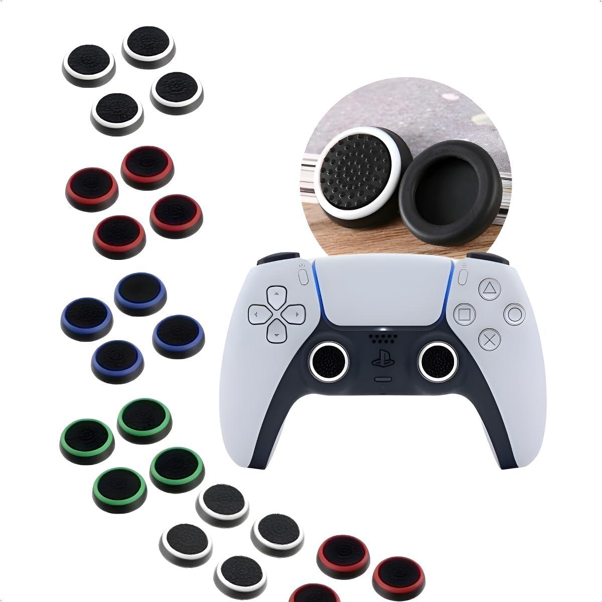 Kit de Protetores de Silicone para Joystick Analógico, Grip de Borracha, 8, 16 ou 32 Unidades, compatível com Ps3, Ps4, Ps5, Xbox One e Nintendo Switch (16)