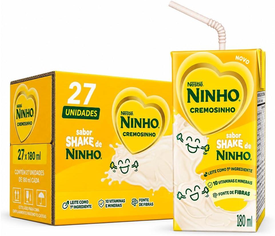 NINHO Cremosinho Sabor Shake de NINHO 180ml - 27 Unidades