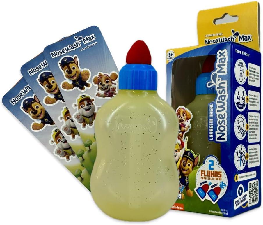 Nosewash Max Patrulha Canina- Garrafinha para Lavagem Nasal de Bebês e Crianças