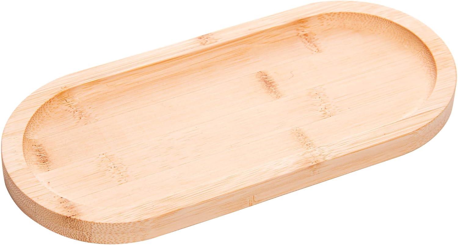 LYOR - Bandeja Oval Nature 28cm x 12cm x 1,5cm Bambu