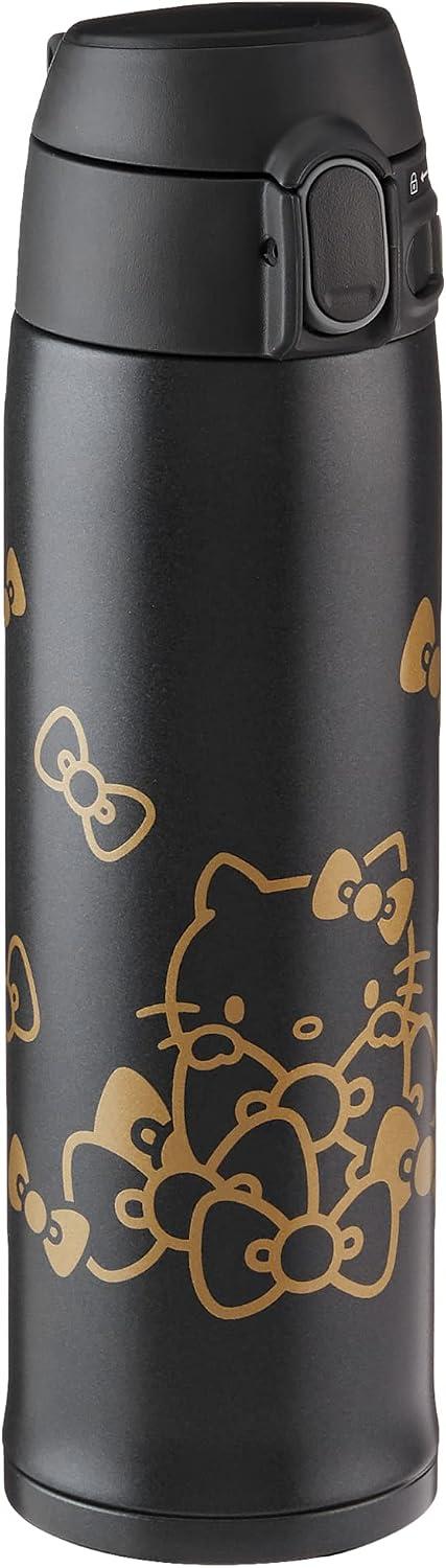 Zojirushi Caneca isolada a vácuo de aço inoxidável SM-TA48KTBA, 473 ml, Hello Kitty, preta