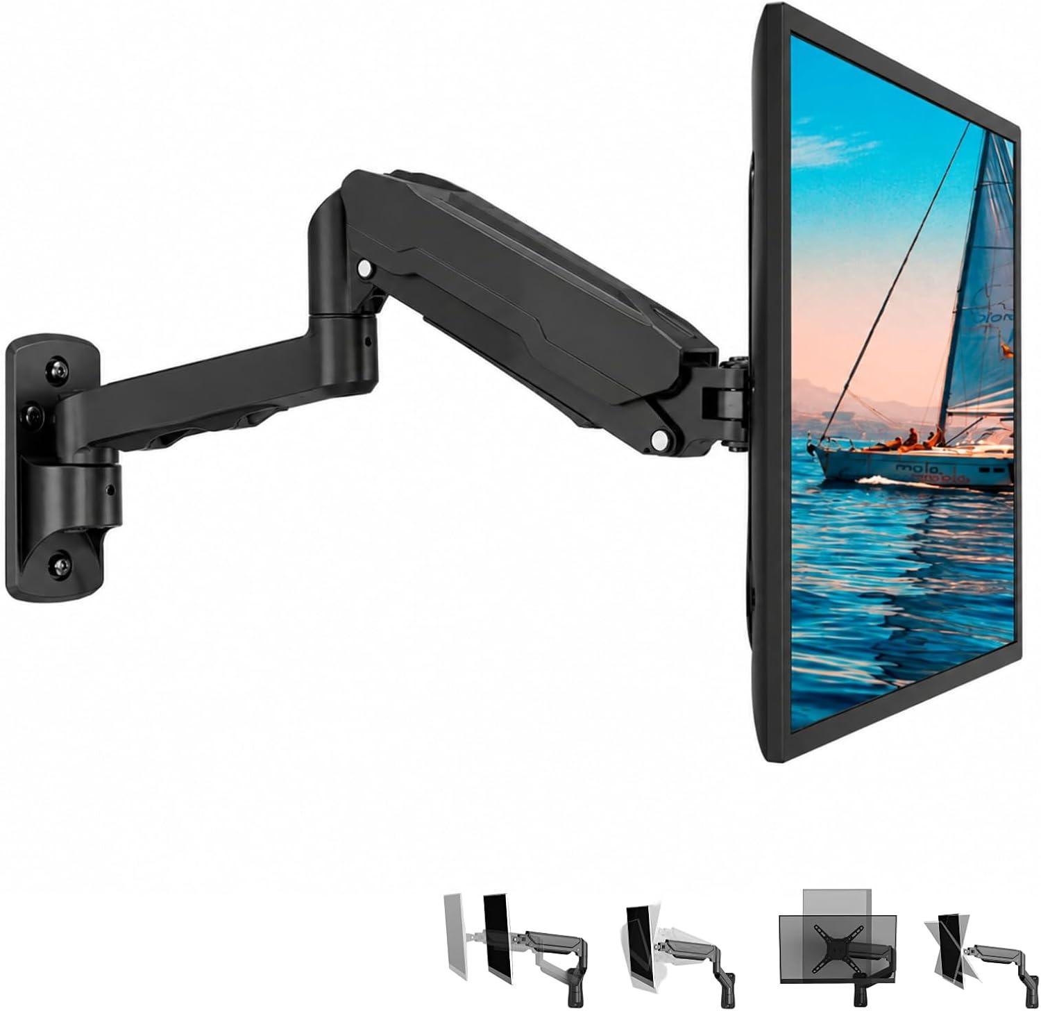 Suporte Articulado de Mesa para Monitor 13" a 43" Ajuste de altura