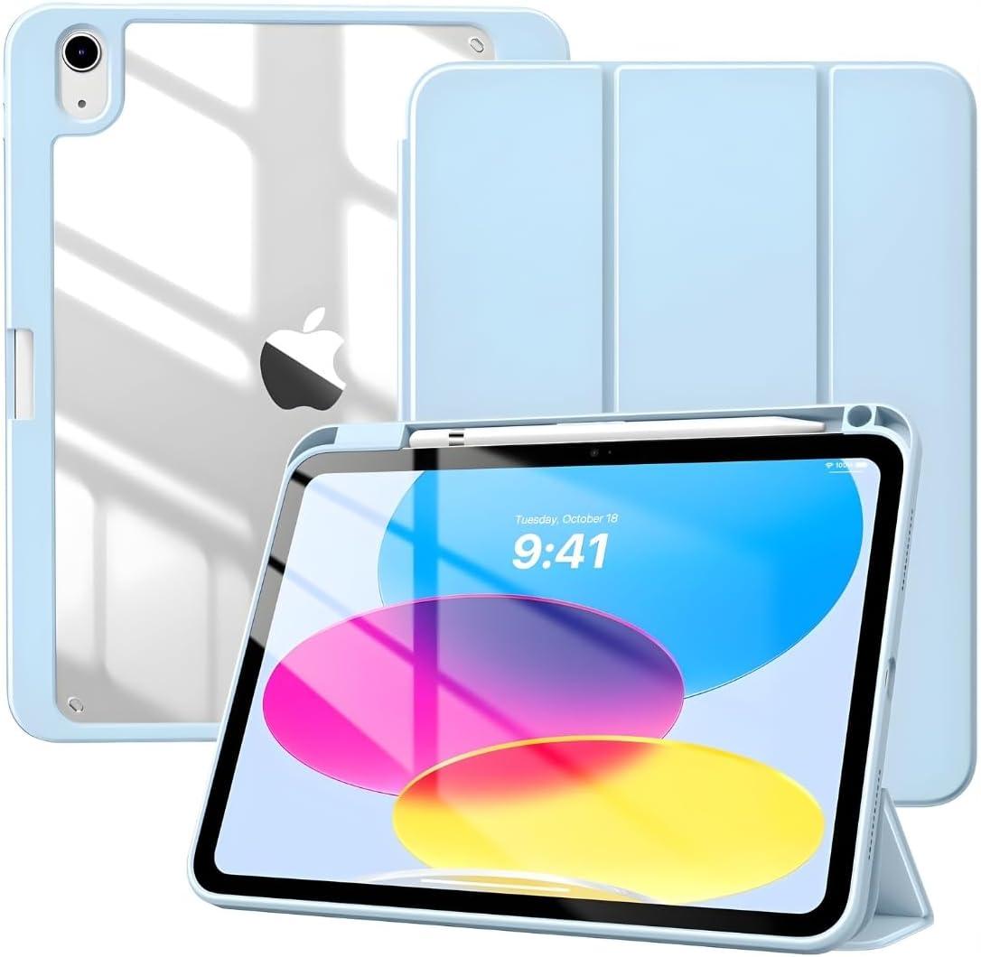DECART Capa para iPad 9ª/8ª/7ª Geração 10,2” 2021/2020/2019 – Azul Bebê