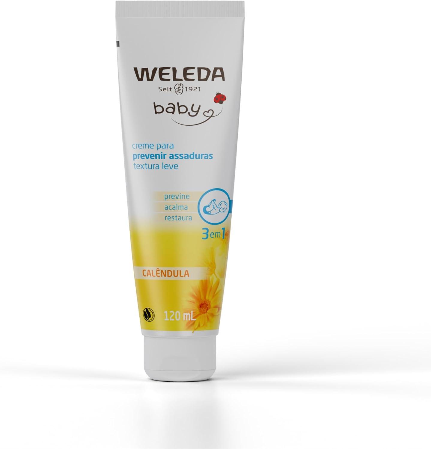 Weleda Babycreme de Calêndula | Proteção Natural Contra Assaduras | Fórmula Suave com Calêndula e Camomila | 120 ml