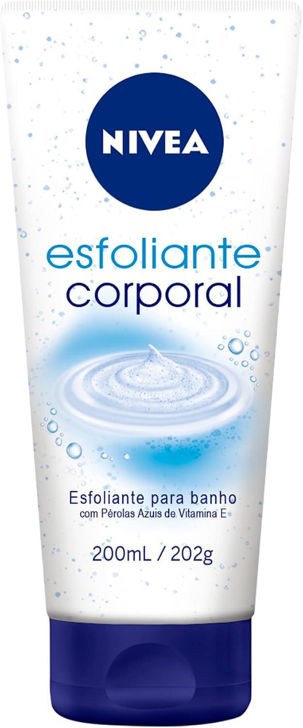 NIVEA Esfoliante Corporal para Banho 200ml, Esfoliação Suave, Remove Impurezas, Renovação Celular, Pele Uniforme e Macia