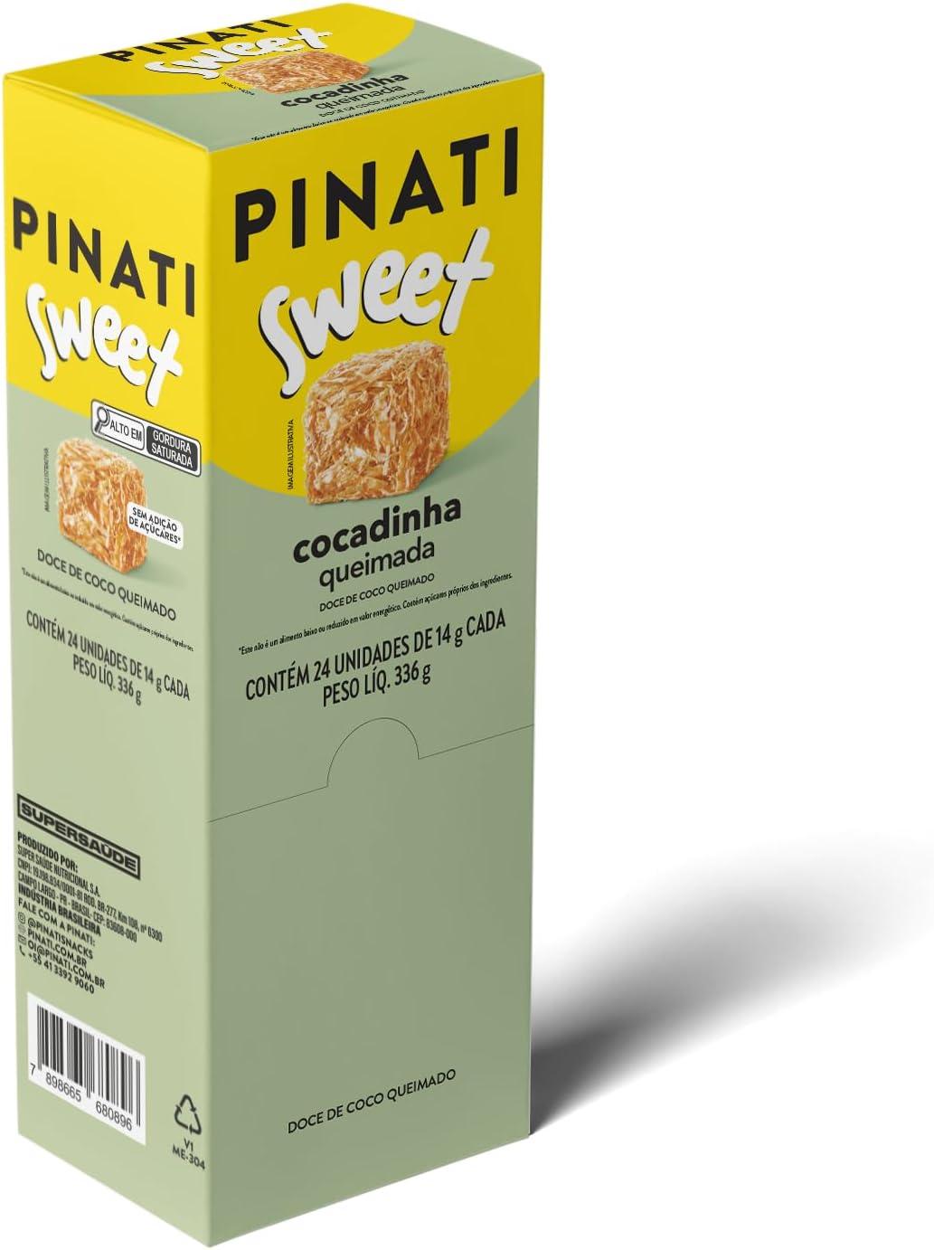 PINATI Doce de coco SWEET Cocadinha queimada 14g - 24 unidades