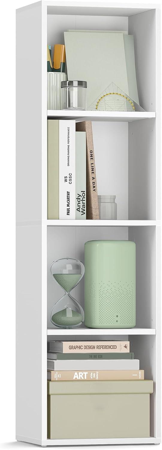 VASAGLE Estante de Livros 4 Níveis, Prateleira de Cubos