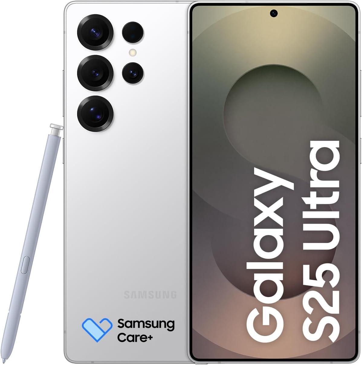 Celular Samsung Galaxy S25 Ultra 5G, 512GB, 12GB RAM, Câmera Quádrupla de 200+50+10+50, Tela Grande de 6.9", Titânio Prata