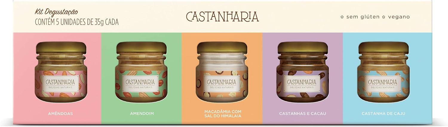 Castanharia Kit Degustação De Pastas De Castanhas 5 X 35G
