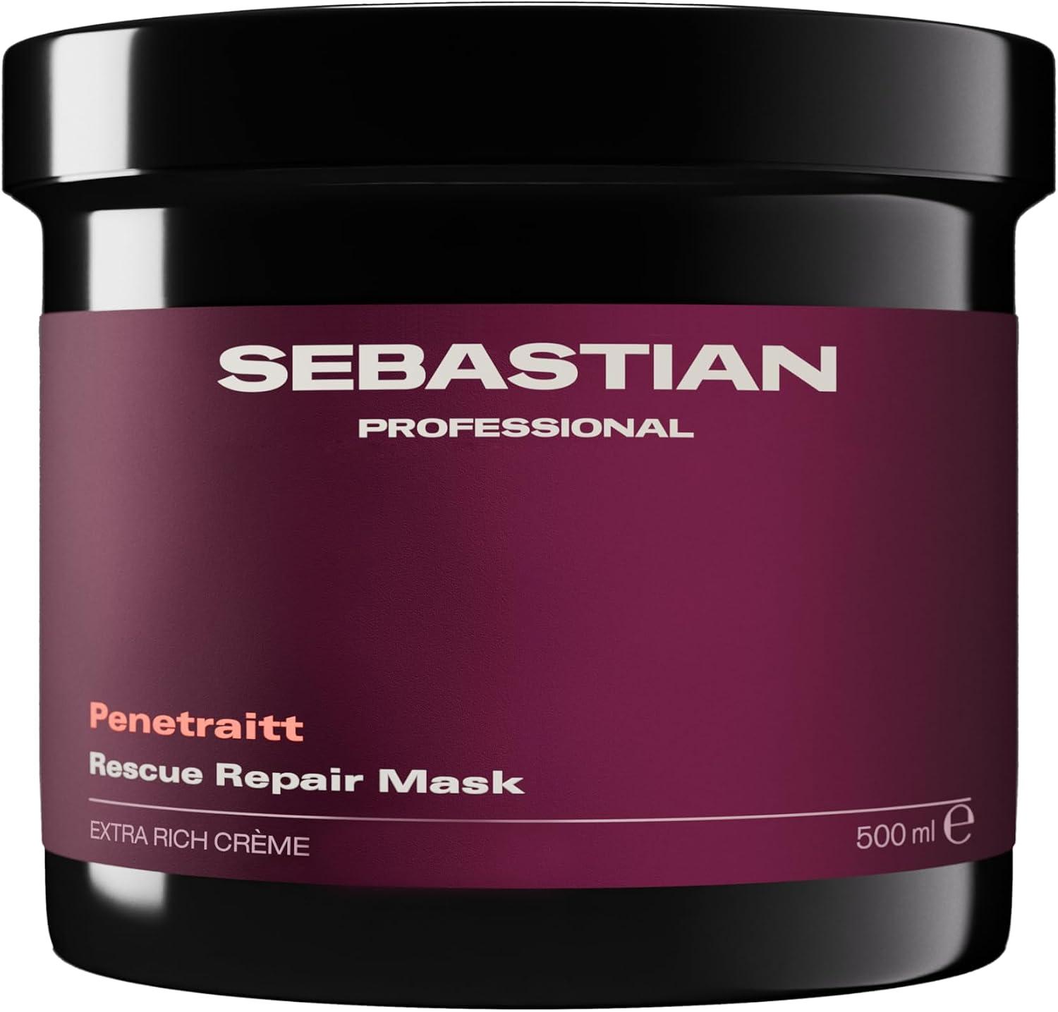 Sebastian Professional, Penetraitt, Máscara capilar de restauração e resgate para cabelos danificados, 500ml