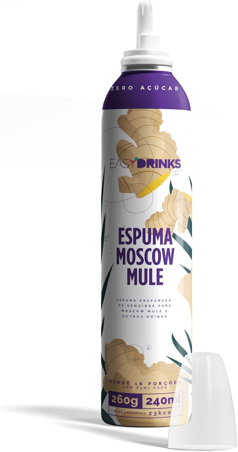 Easy Drinks - Spray de Espuma de Gengibre Zero (Moscow Mule)
