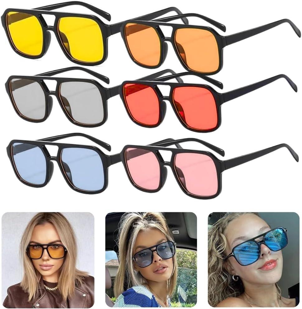 Óculos de Sol Retrô Quadrado Vintage Unissex Estilo Influencer Proteção UV400 Lentes Espelhadas Leves Confortáveis para Homens e Mulheres