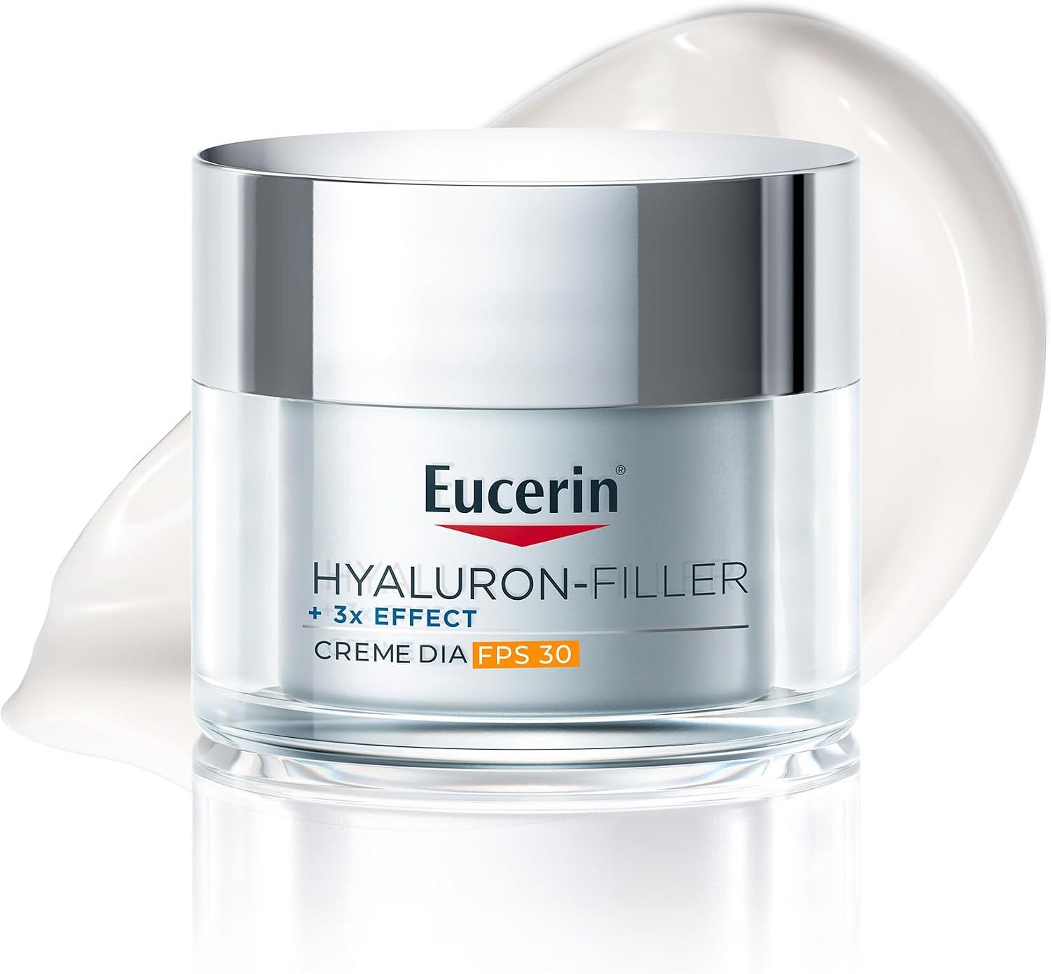 EUCERIN Creme Hidratante Facial Anti-idade Dia FPS 30 50ml, Hyaluron-Filler, Ácido Hialurônico, Antirrugas, Diurno