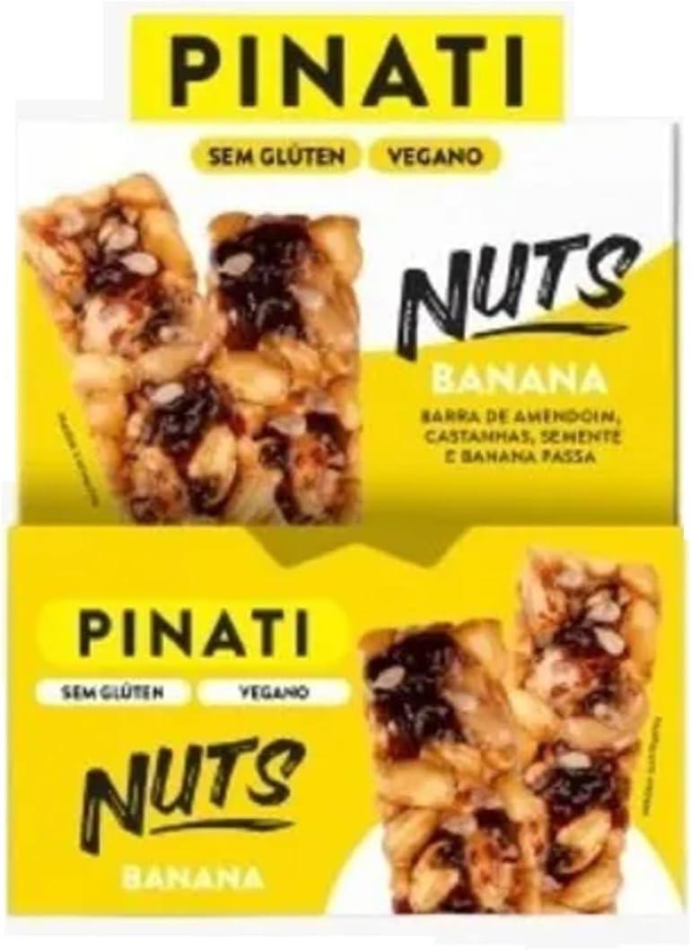 PINATI Barra de Castanhas NUTS Banana 30g - 20 unidades