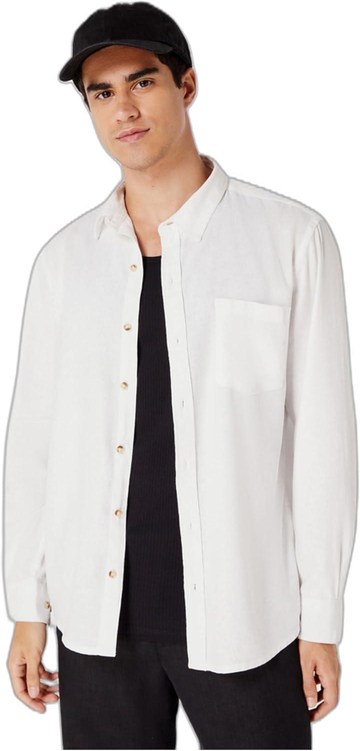 Camisa Em Linho Hering Manga Longa Slim Masculina