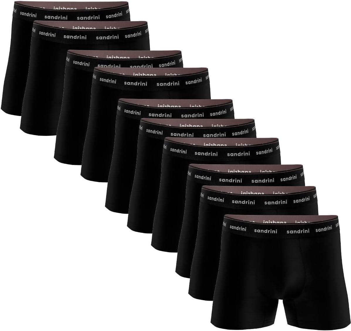 Kit 10 Cuecas Boxer Sandrini Masculinas Algodão Conforto