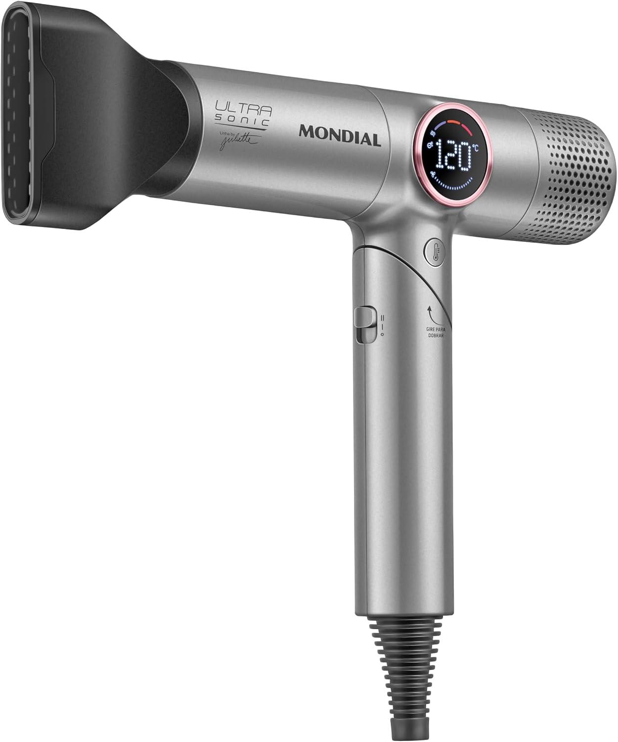 MONDIAL Secador Ultra Sonic By Juliette BLDC com Cabo Dobrável 220V- SCP-JU-04-US