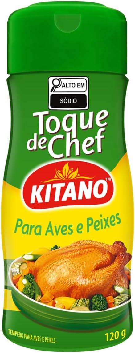 Tempero para Aves, Peixes, Legumes e Saladas Toque de Chef Kitano 120g