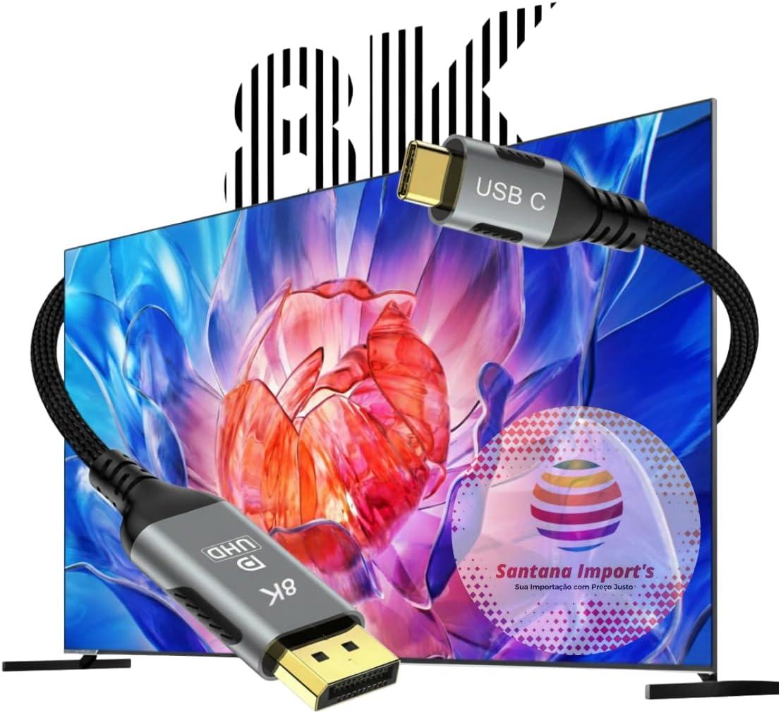 Cabo USB C para DisplayPort Adaptador