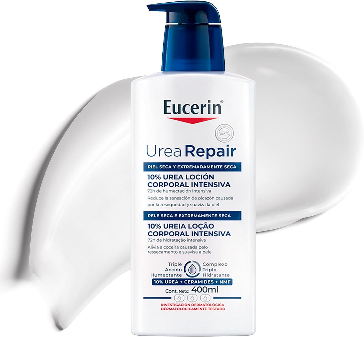 EUCERIN Loção Hidratante Corporal Urea Repair Plus 400ml, Hidratação Intensiva, Ureia, Pele Seca e Extra Seca