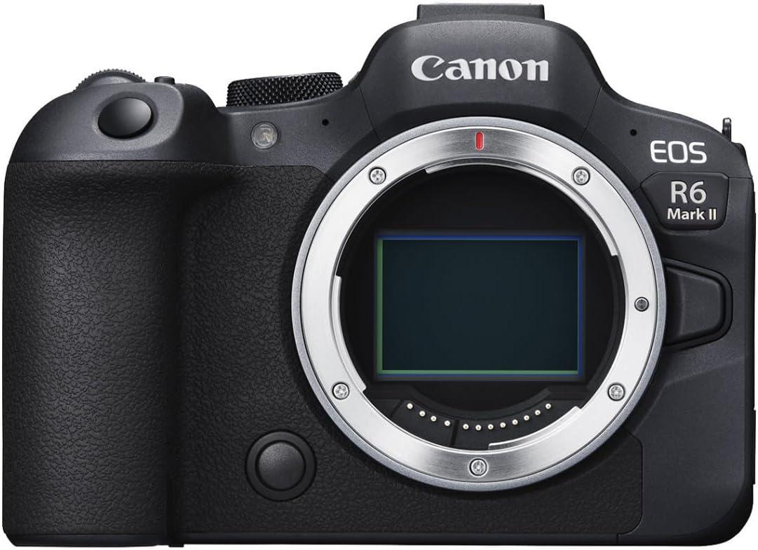 Canon Câmera mirrorless EOS R6 Mark II (apenas corpo), câmera full-frame, sensor CMOS de 24,2 megapixels, recursos de foto e vídeo, preto