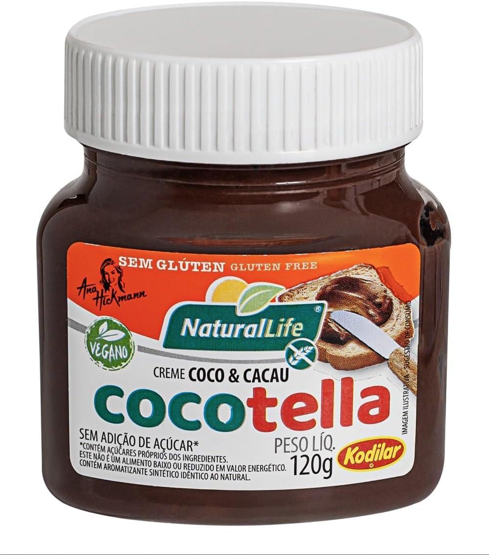 Cocotella Natural Life - Zero Açúcar - Vegana - Sem Glúten - 120g