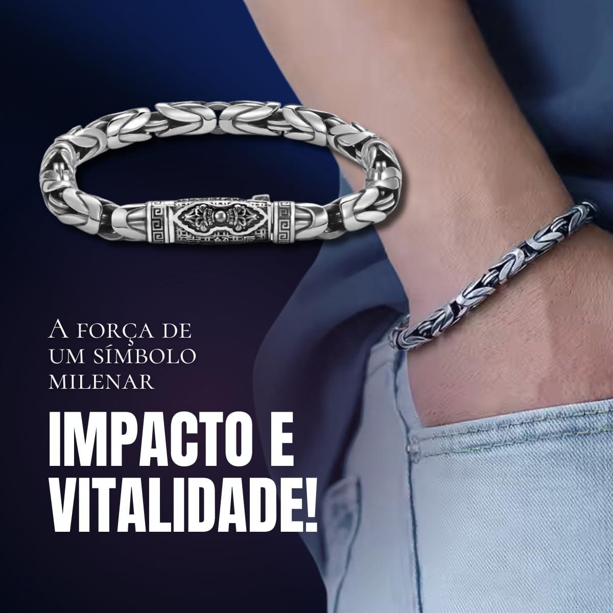 Pulseira Masculina "Braided Vajra" Cobre Trançado com Fecho Espiritual Budista – Estilo, Força e Proteção – Acompanha Bolsa de Veludo
