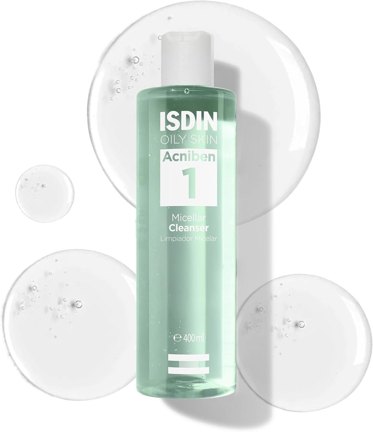ISDIN Água Micelar para Pele Oleosa Acniben Micellar Cleanser - 400ml