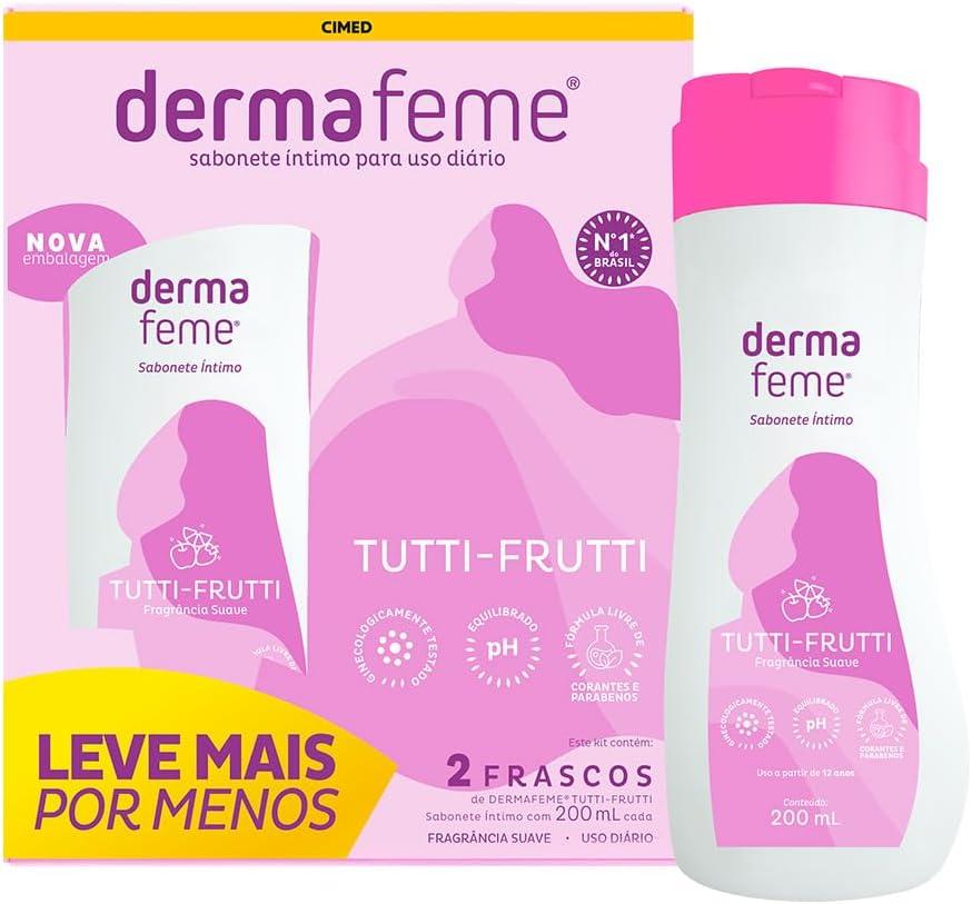 Dermafeme Sabonete Líquido Íntimo Teen 200ml Branco 2 Unidades