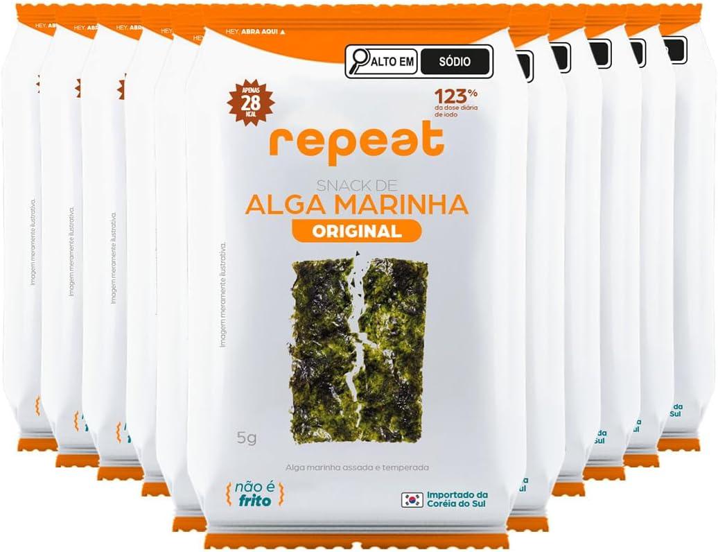 Kit 24 Unidades Snack De Alga Marinha 5g Tradicional