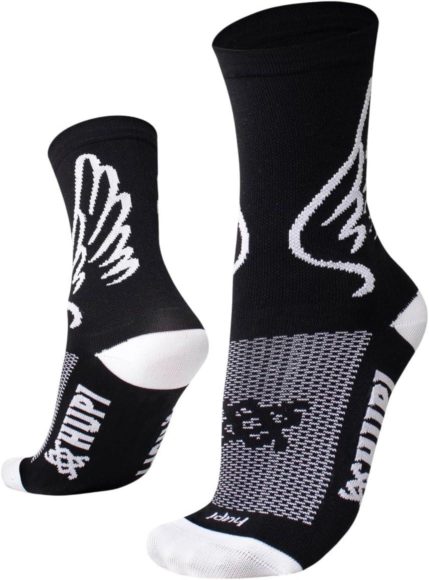 Meia Hupi Run para Corrida Preto/branco, Cor: Preto/branco