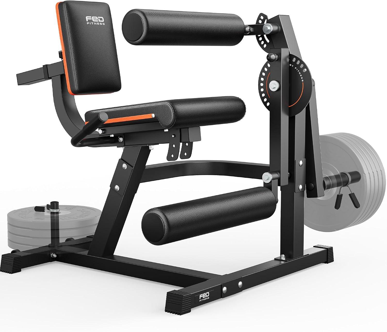 Aparelho 4 em 1 ajustável para extensão e flexão de pernas, Aparelho de extensão de pernas com capacidade para 320 kg para exercícios da parte inferior do corpo