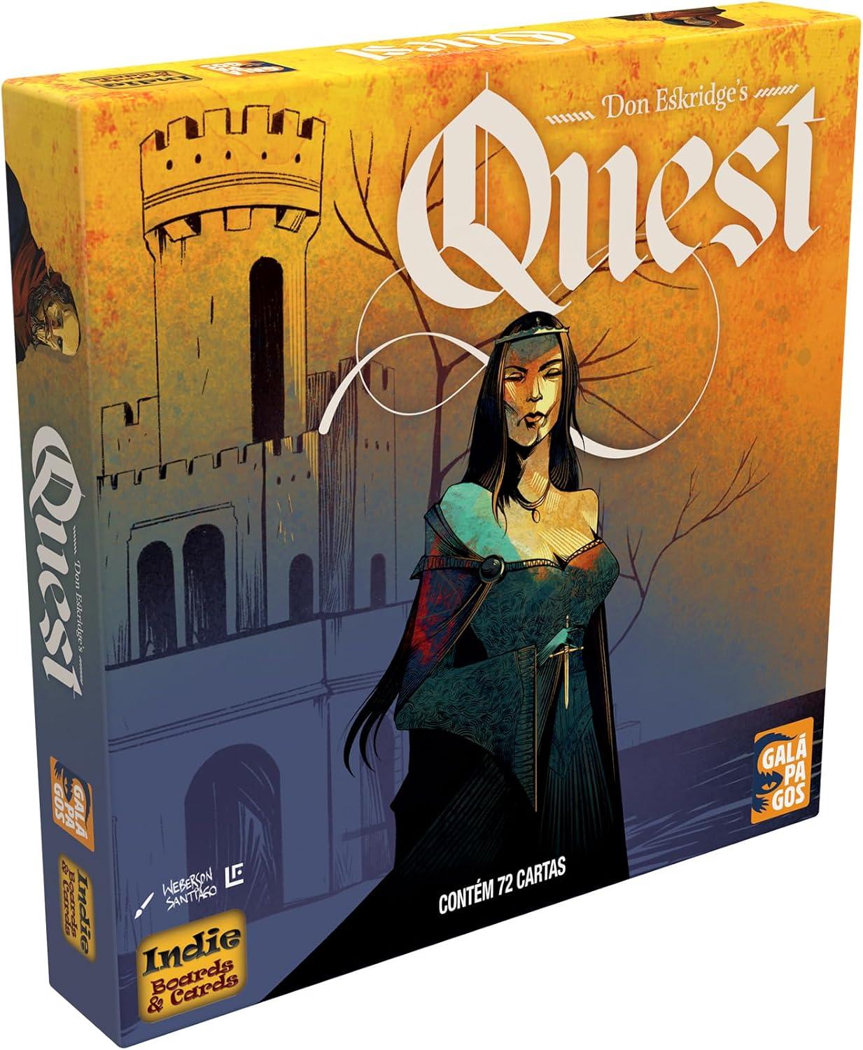 Galápagos, Quest, Jogo de Cartas para Amigos, 4 a 10 jogadores, 14 minutos por partida