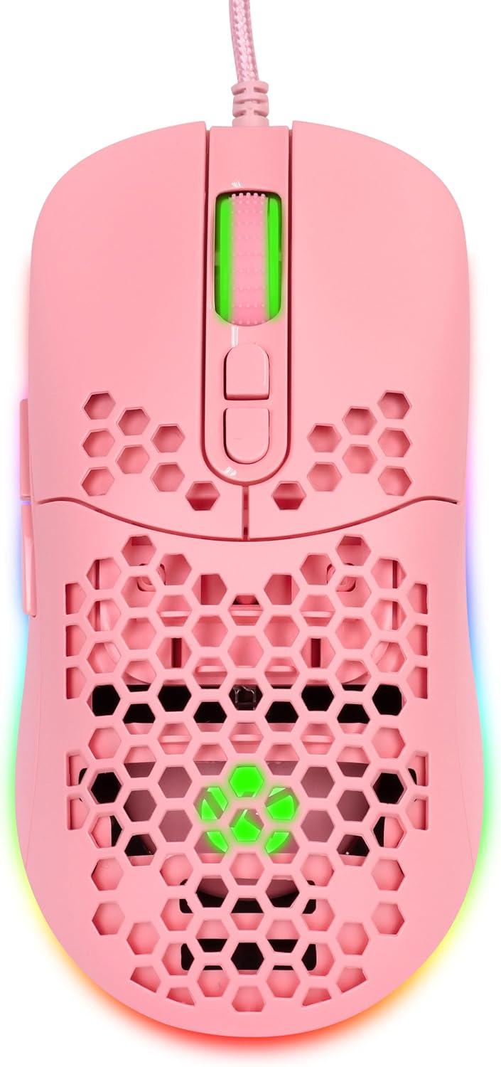 Vinik, Mouse Gamer Vx Gaming Void com LED RGB- 7600 Dpi Rosa com Cabo USB 1.8 Metro – Mgv120r - Vinik, 65402