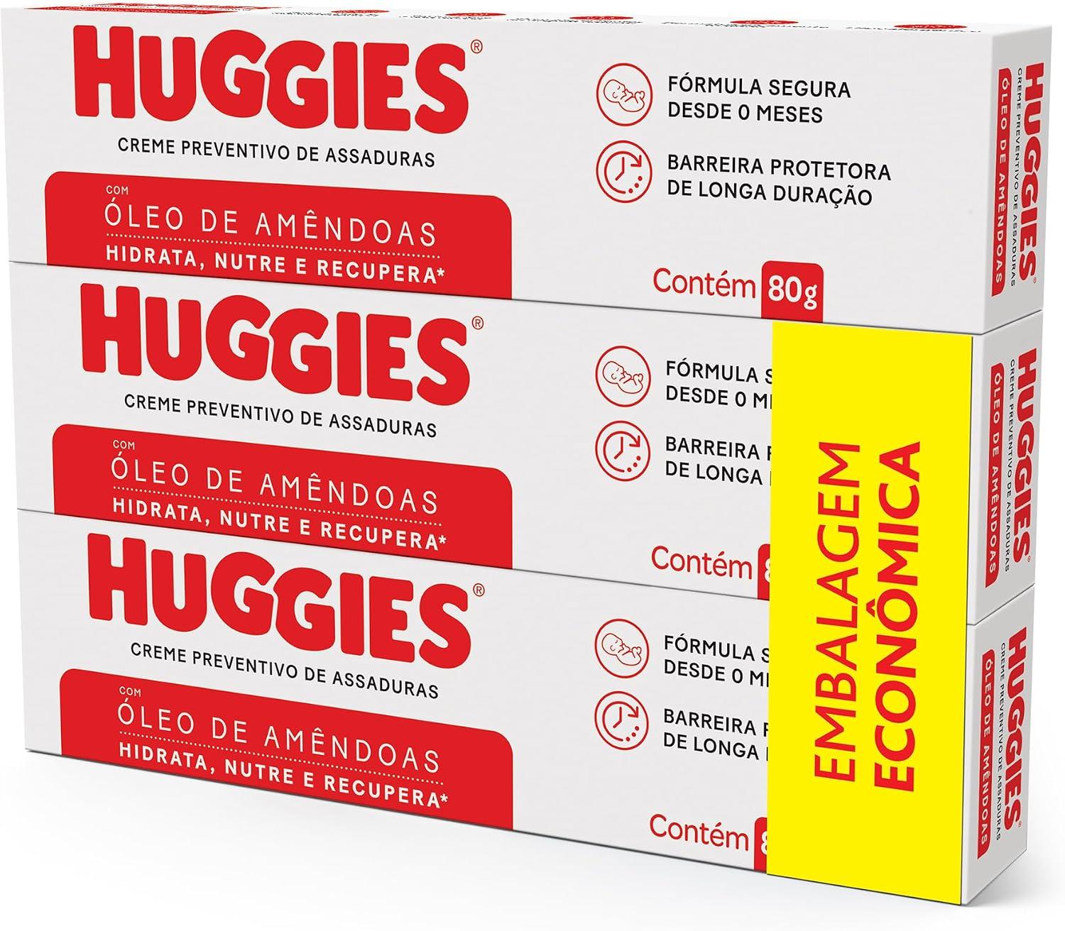 Creme Preventivo Assaduras Huggies Pele Protegida c/3 de 80g