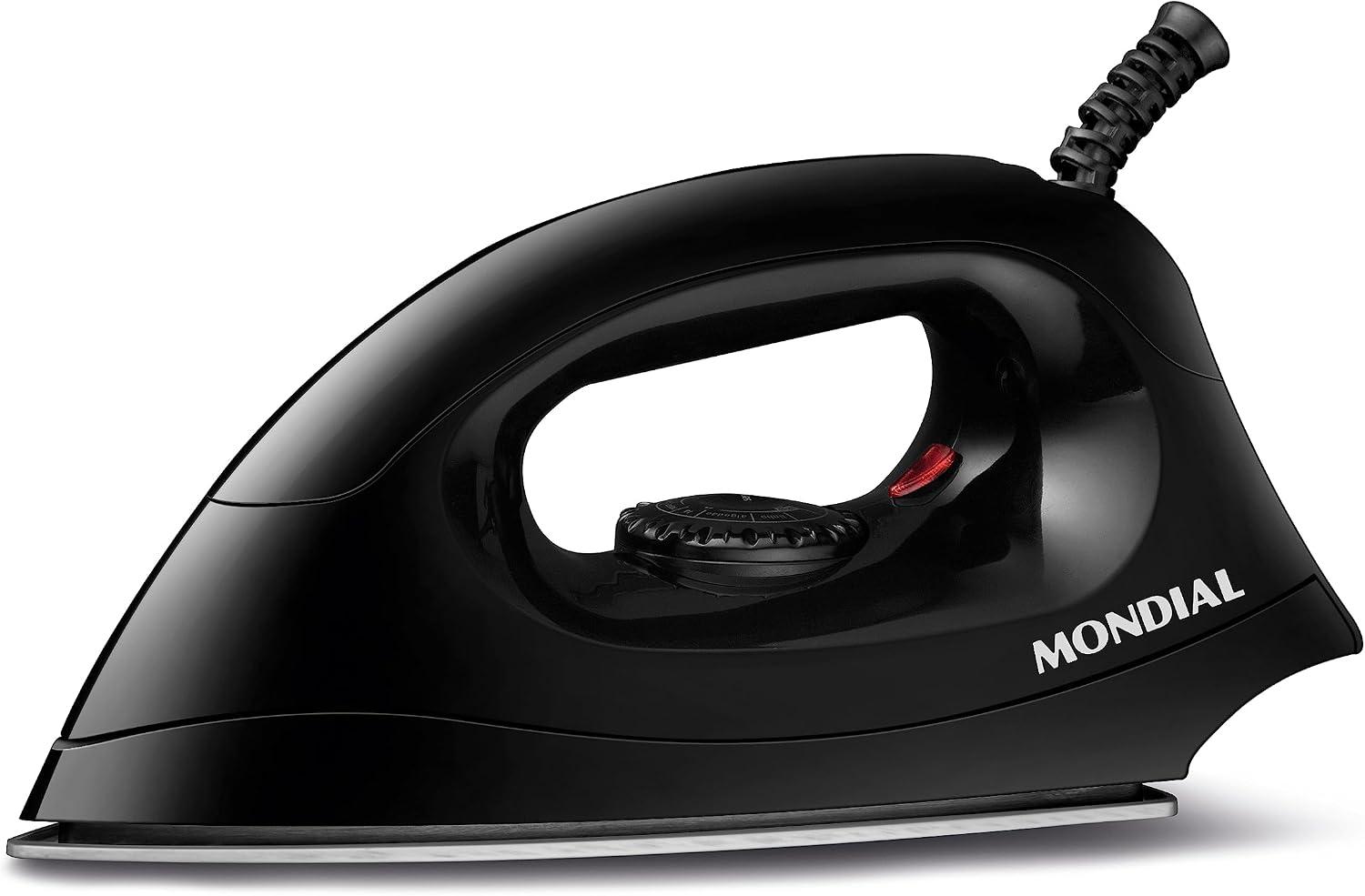 MONDIAL Ferro de Passar a Seco Preto, 1000W, 110V - FSN-55-B