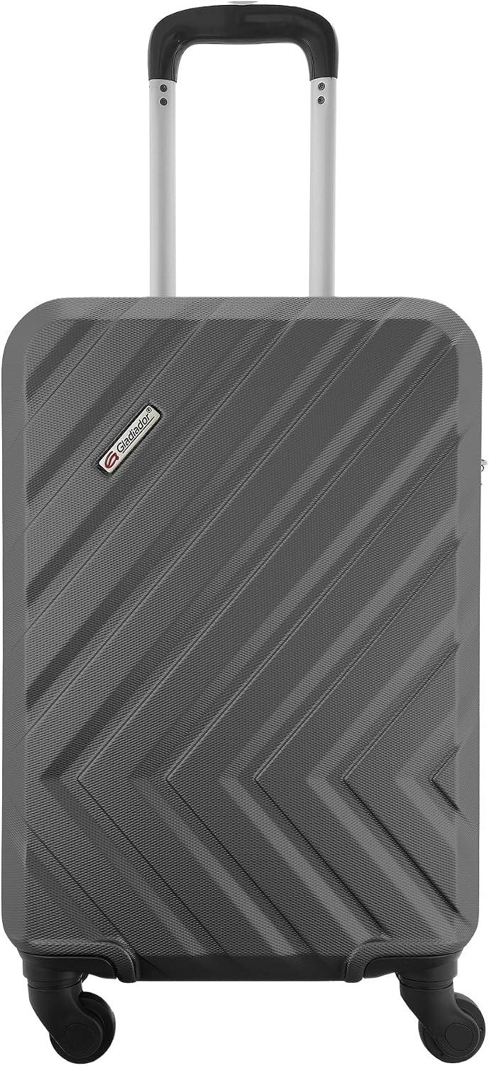 Mala de Bordo 10kg ABS 4 Rodas 360 Cadeado Gladiador Essential D2MB (Grafite)