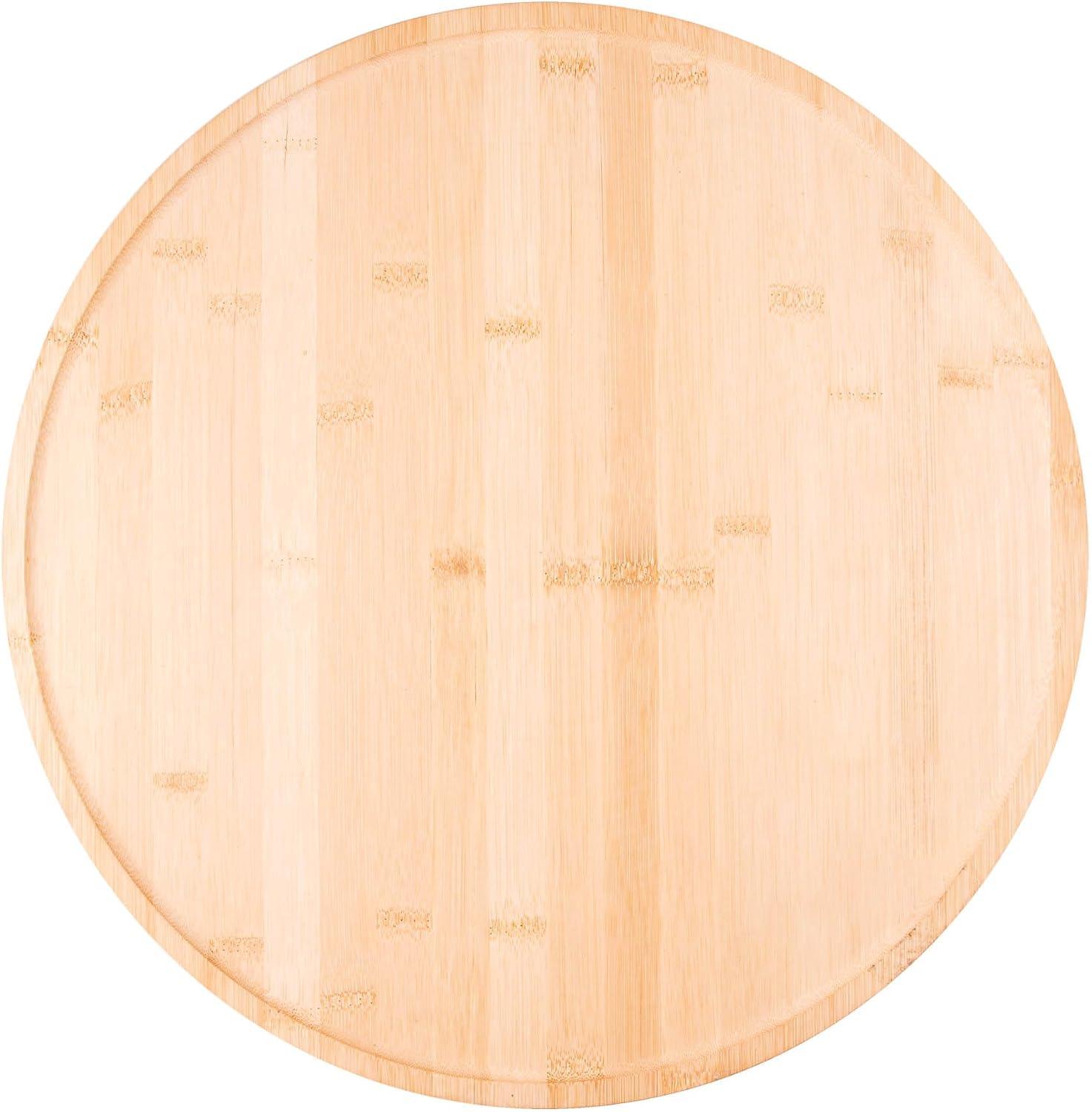 LYOR - Tábua Giratória Redonda de Bambu 45cm x 45cm x 2.5cm