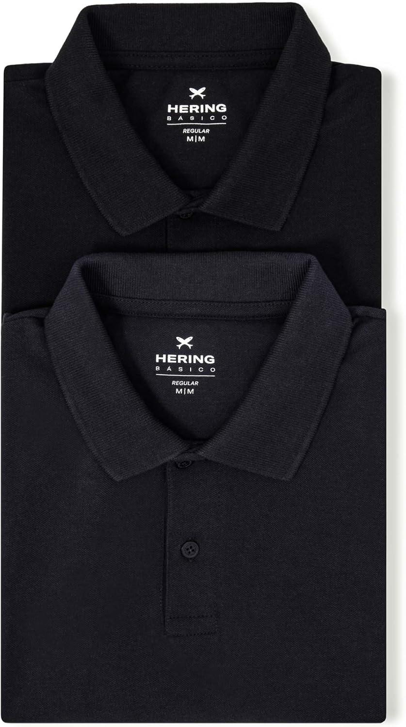 Kit Com 2 Camisas Polo Básicas Masculinas