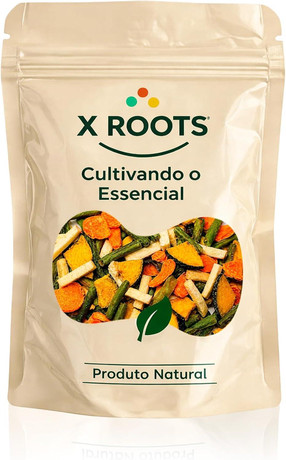 X Roots Mix de Vegetais Premium 500g Importado | Legumes Desidratados, Fonte de Fibras e Nutrientes