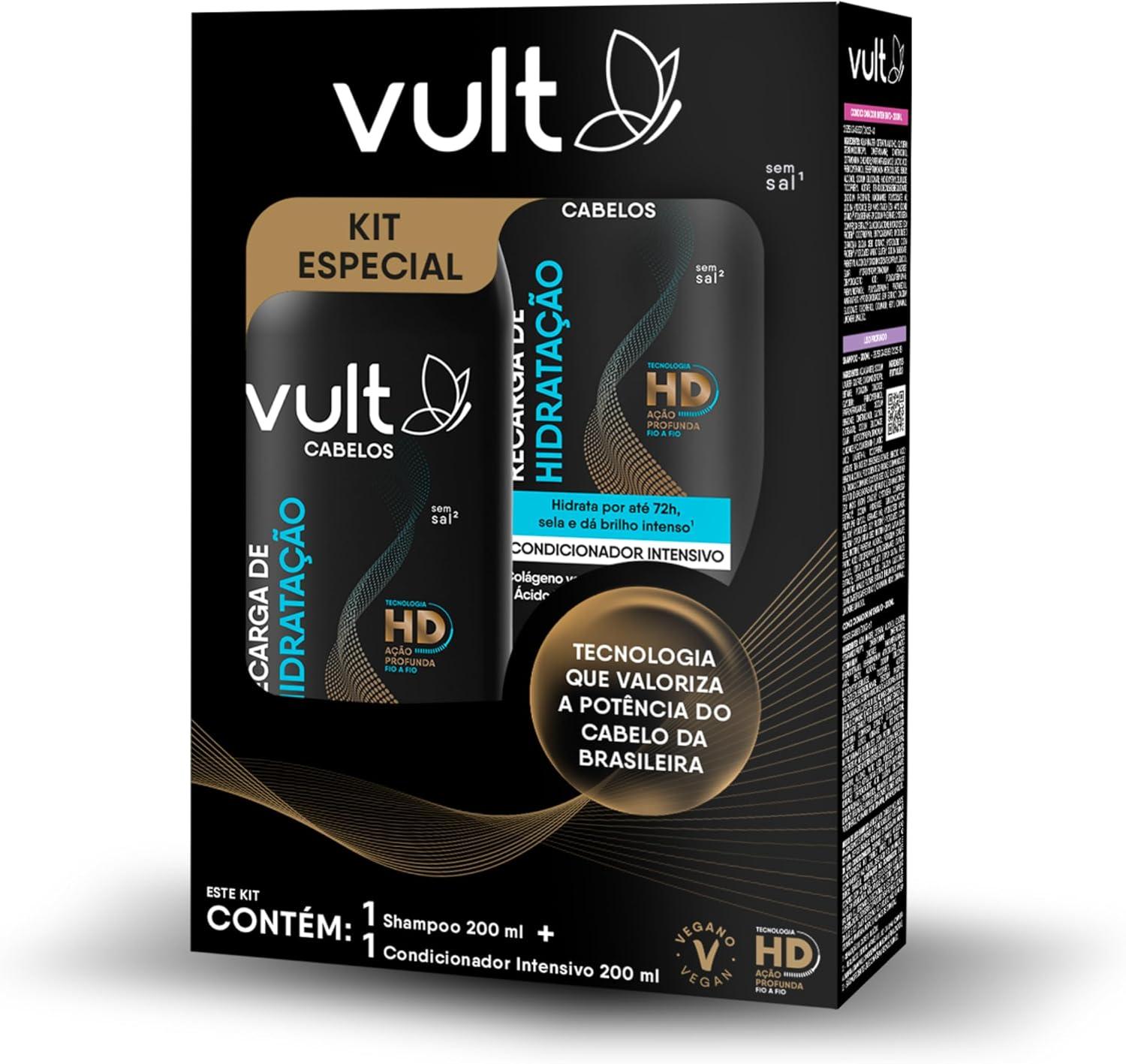Vult Promopack Shampoo e Condicionador Recarga de Hidratação 2x200ml