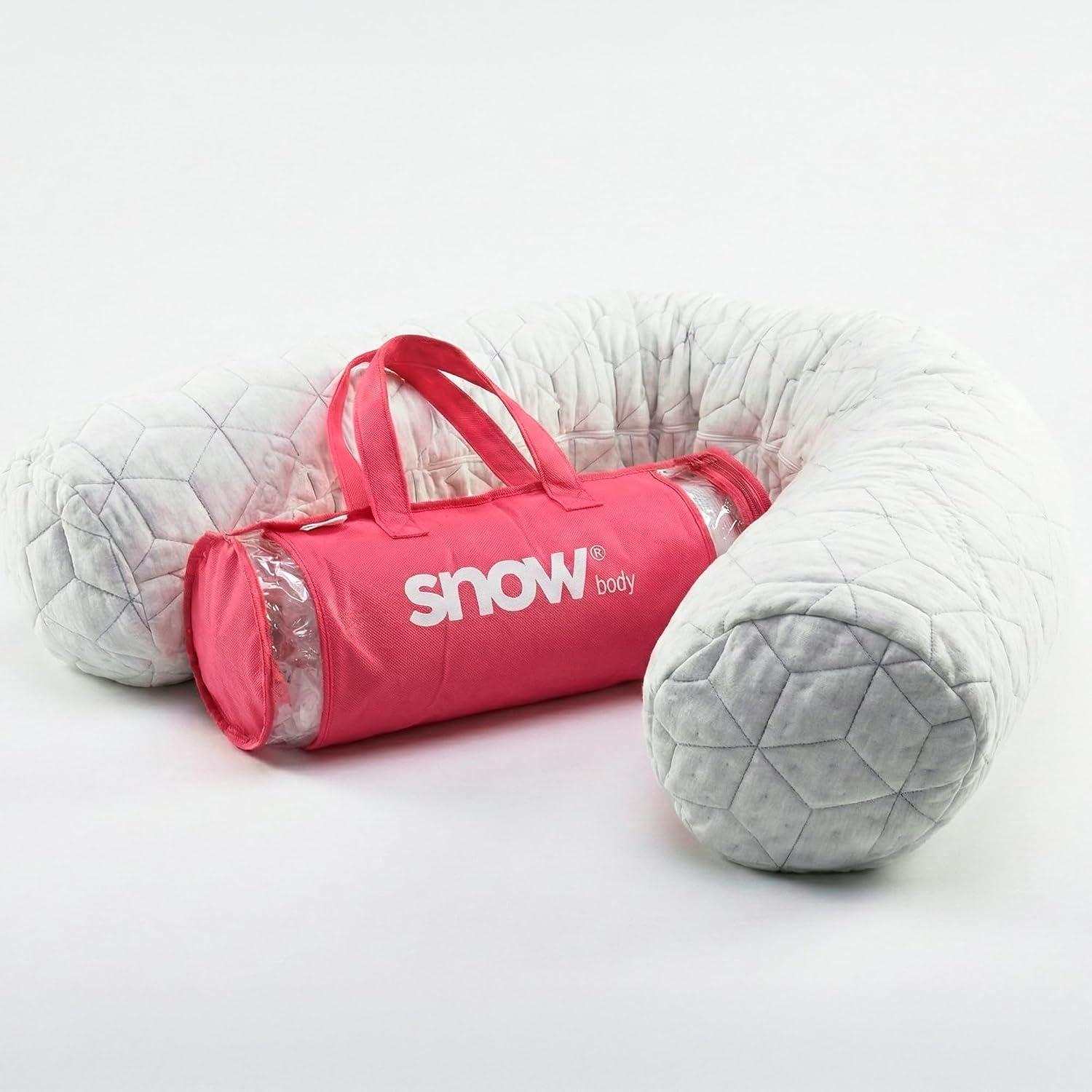 Travesseiro de Corpo Snow® Body - I wanna sleep - Com Flocos Ajustáveis