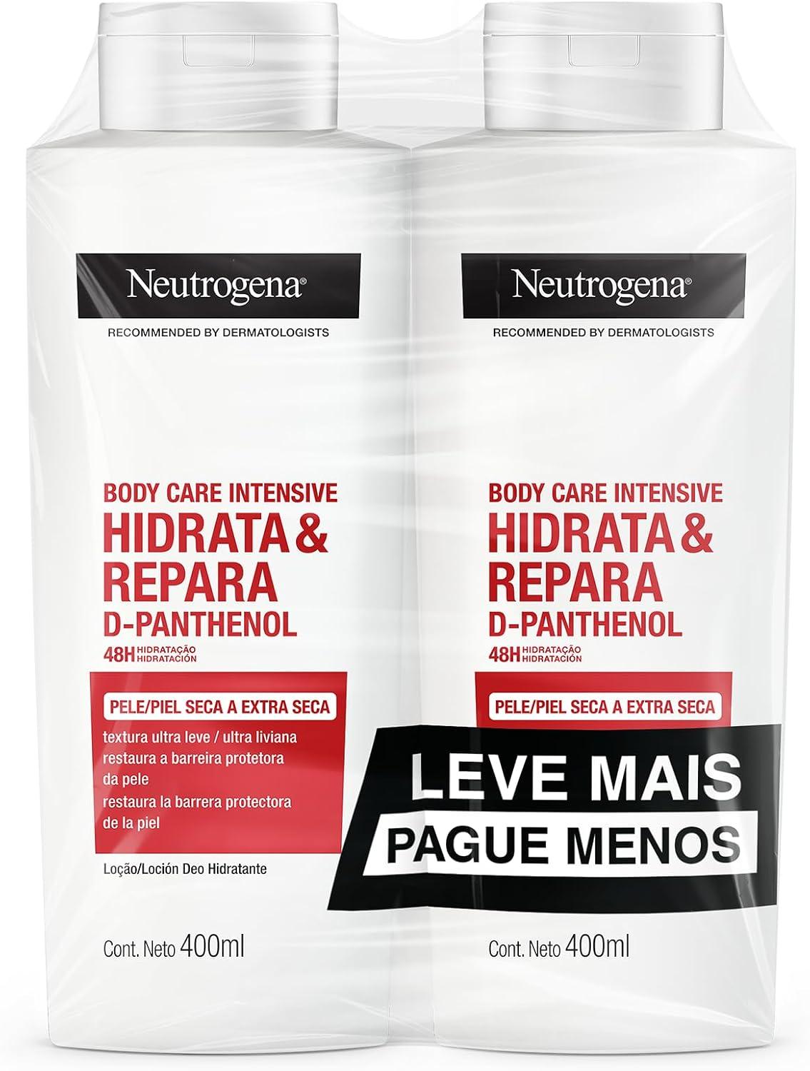 Creme Hidratante Neutrogena Hidrata&Repara, Kit 2 Unidades de 400ml