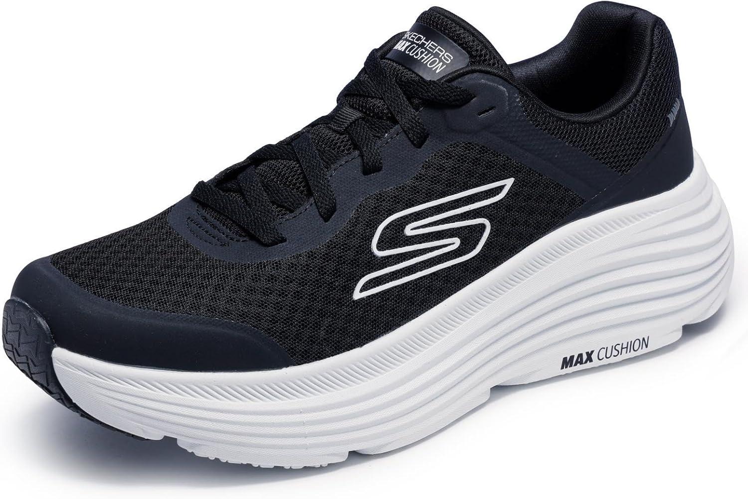 Tênis Skechers De Corrida Max Cushioning Endeavour Masculino Preto/Branco, 39