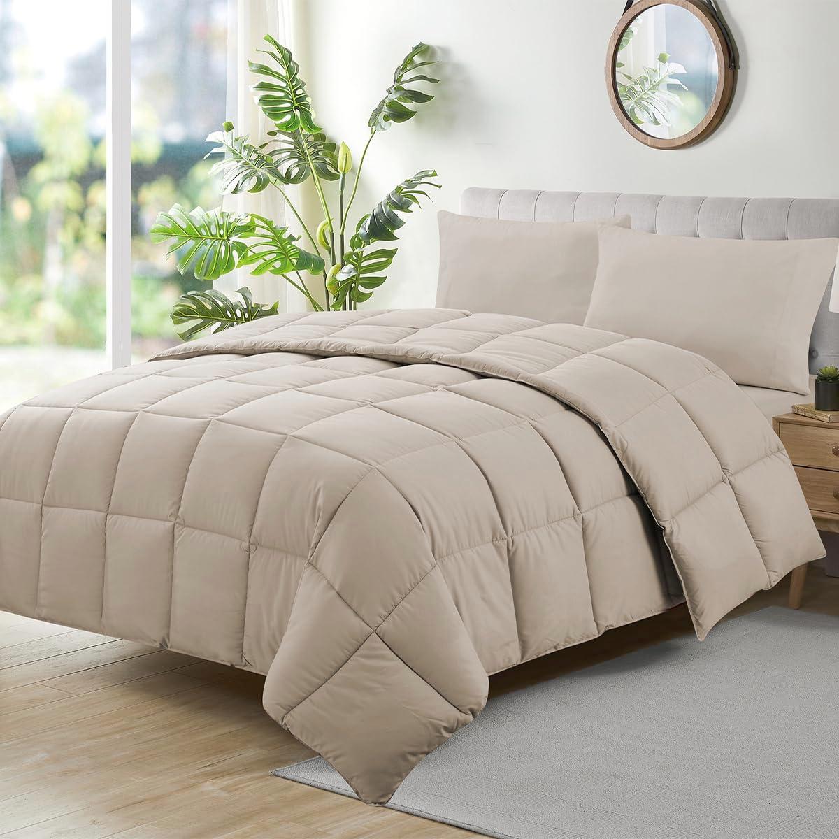 Camesa Edredom Ecopluma Toque de Pluma Casal 220x240cm - Bege, Poliéster
