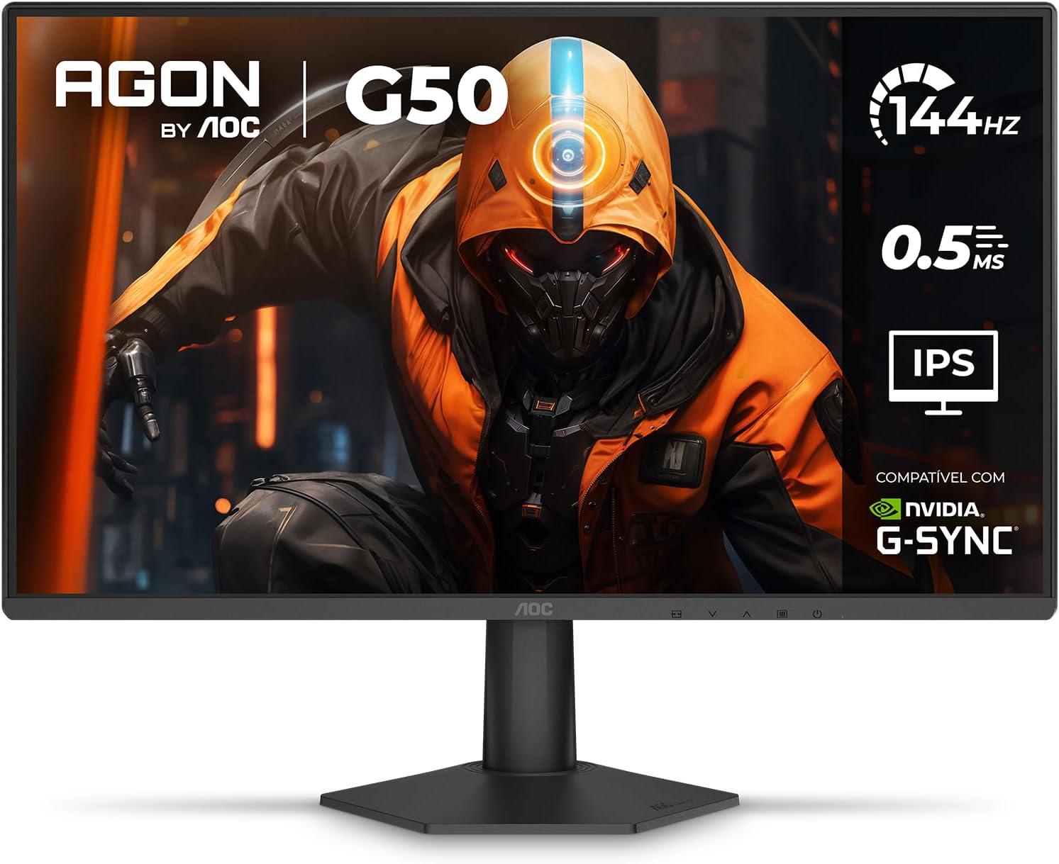 Monitor Gamer Aoc Agon G50 27" 144HZ 0,5ms Ips Hdr10 G-sync 27g50f