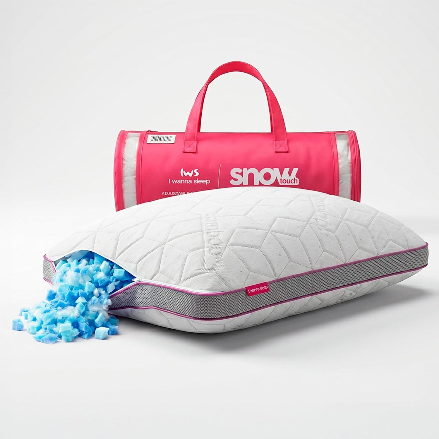 Travesseiro Snow® - I wanna sleep - Ajuste de Altura e Capa Respirável