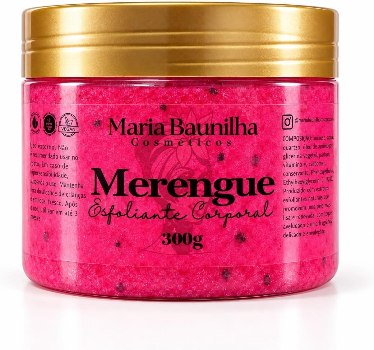 Esfoliante Corporal Sugar Scrub Merengue de Morango - Maria Baunilha Cosméticos