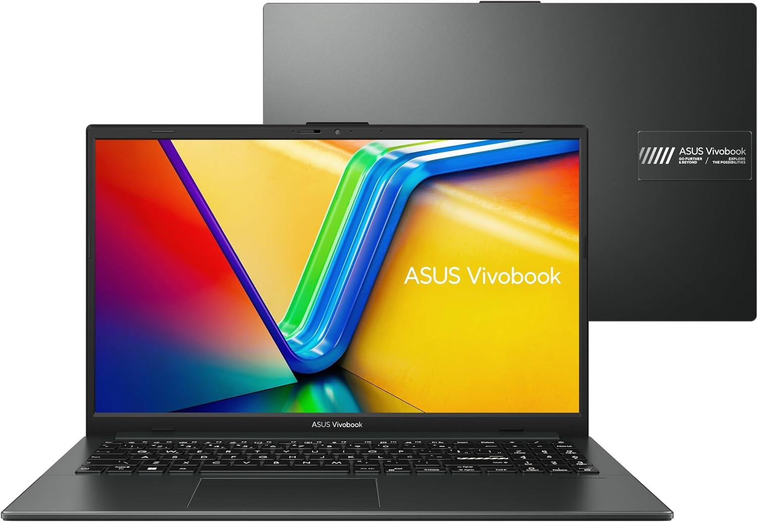 Notebook Asus Vivobook Go 15, Amd Ryzen 5 7520u, 8GB, 512GB SSD, Keepos, Tela 15,6" Fhd, Mixed Black - E1504fa-nj732