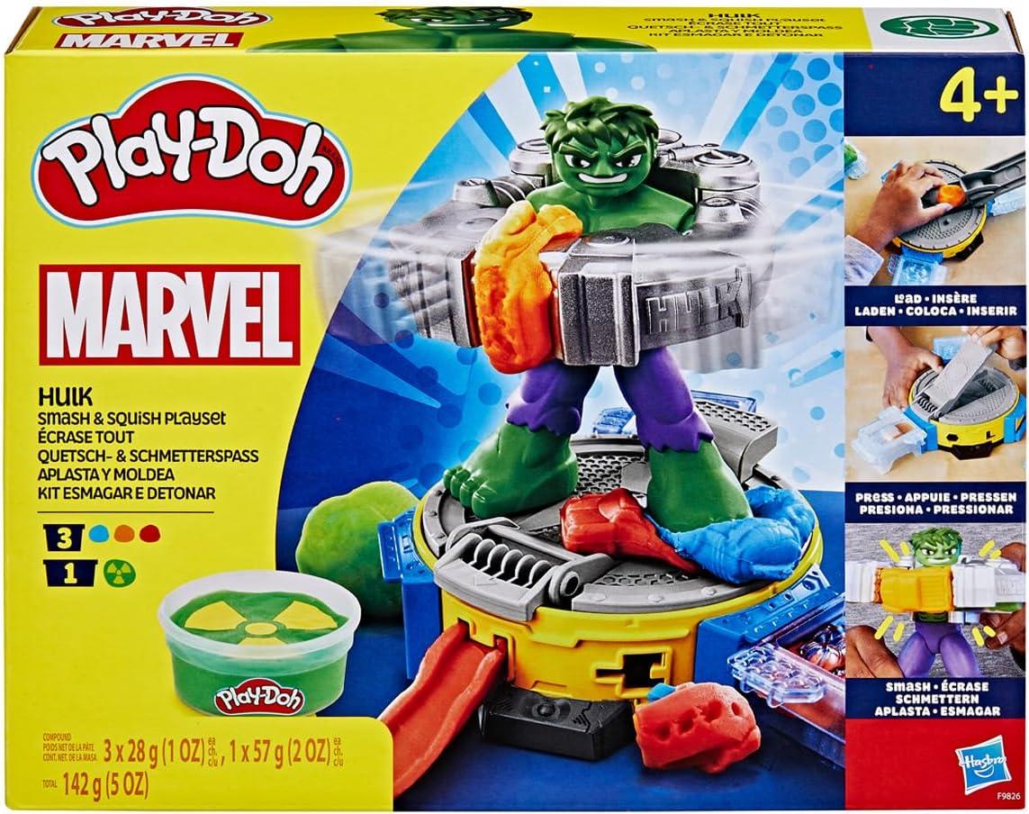 Play-Doh Marvel Hulk Kit Esmagar e Detonar